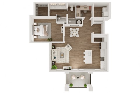 A2: One Bedroom / One Bathroom